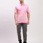 Colorplus Men Blue Solid Classic Fit Cotton Half Sleeve T-Shirt