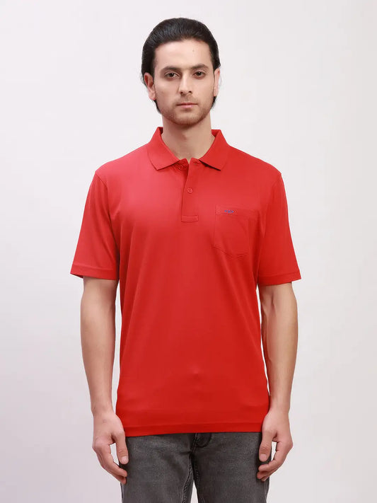 Colorplus Men White Solid Classic Fit Cotton T-Shirt