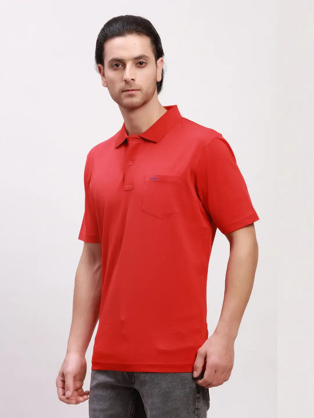 Colorplus Men White Solid Classic Fit Cotton T-Shirt