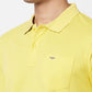 ColorPlus Men Navy Solid Tailored Cotton Full Sleeve T-Shirt