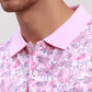 Colorplus Men Blue Print Classic Fit Cotton Half Sleeve T-Shirt