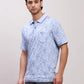 ColorPlus Men Red Print Tailored Fit Cotton Full Sleeve Shirts