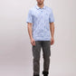 ColorPlus Men Red Print Tailored Fit Cotton Full Sleeve Shirts