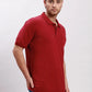 Men Green Classic Fit Solid Cotton Half Sleeve T-Shirt
