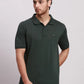 Men White Tailored Fit Solid Cotton Half Sleeve T-Shirt