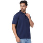 ColorPlus Men Orange Solid Comfort Fit Cotton Half Sleeve T-Shirt