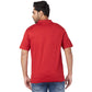 ColorPlus Men Blue Print Comfort Fit Cotton Half Sleeve T-Shirt