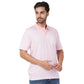 ColorPlus Men Violet Print Comfort Fit Cotton Half Sleeve T-Shirt
