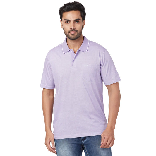 ColorPlus Men Yellow Print Comfort Fit Cotton Half Sleeve T-Shirt