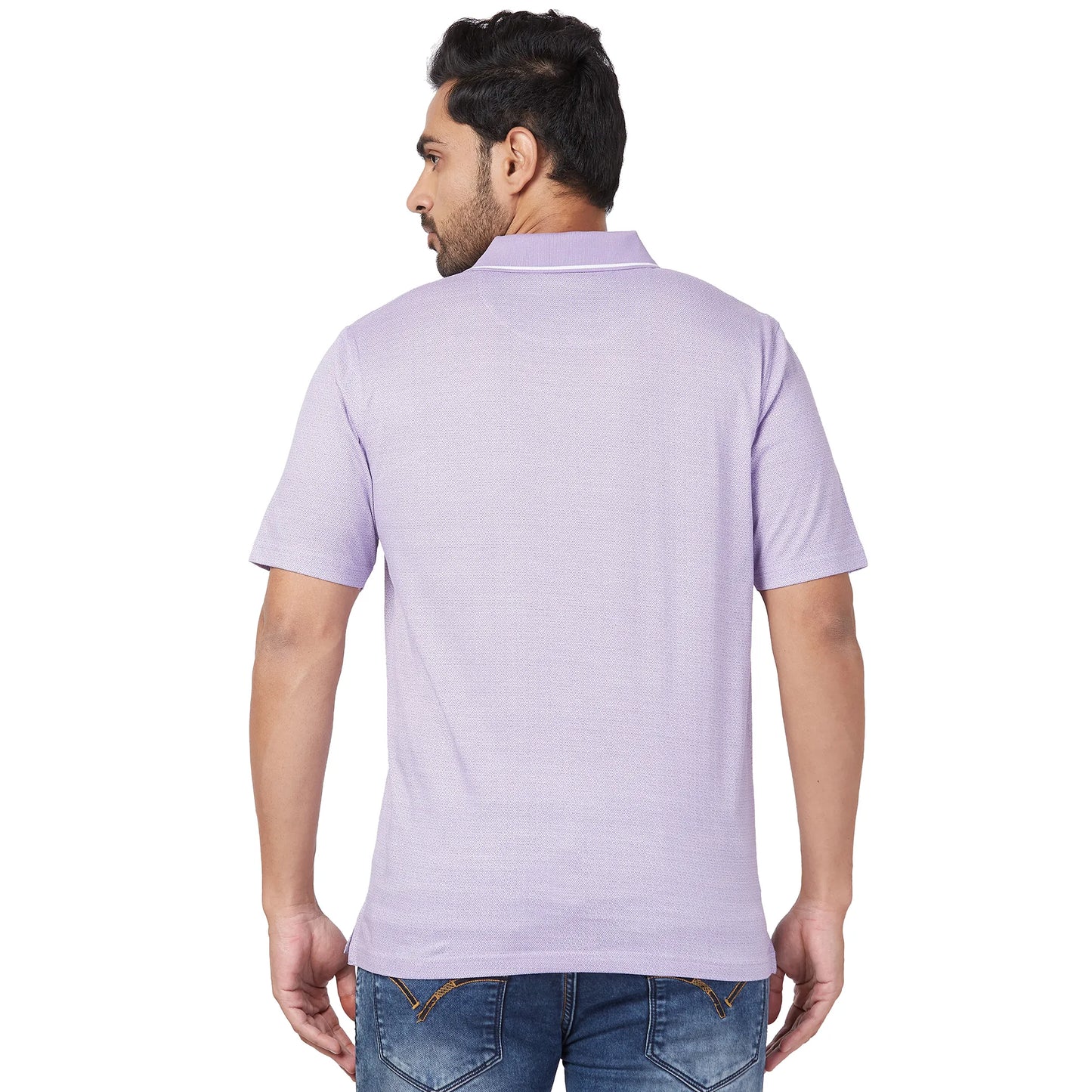 ColorPlus Men Yellow Print Comfort Fit Cotton Half Sleeve T-Shirt