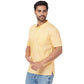 ColorPlus Men Blue Print Comfort Fit Cotton Half Sleeve T-Shirt