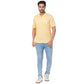 ColorPlus Men Blue Print Comfort Fit Cotton Half Sleeve T-Shirt