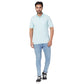 ColorPlus Men Navy Print Comfort Fit Cotton Half Sleeve T-Shirt