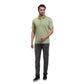 ColorPlus Men Green Solid Regular Fit Cotton Half Sleeve T-Shirt
