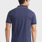 Men Tailored Fit Dark Blue Polo