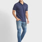 Men Tailored Fit Dark Blue Polo