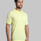 Casual Slim Fit Yellow T-Shirt