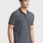 Men Tailored Fit Medium Blue Polo