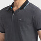 Men Tailored Fit Medium Blue Polo