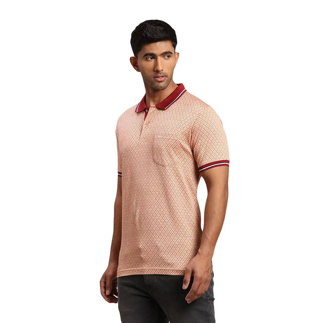 Men Tailored Fit White Polo