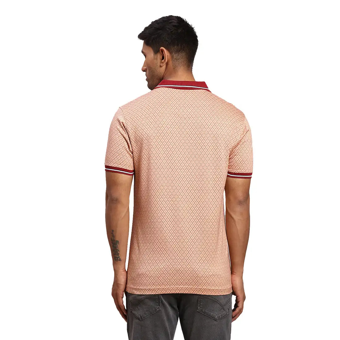 Men Tailored Fit White Polo