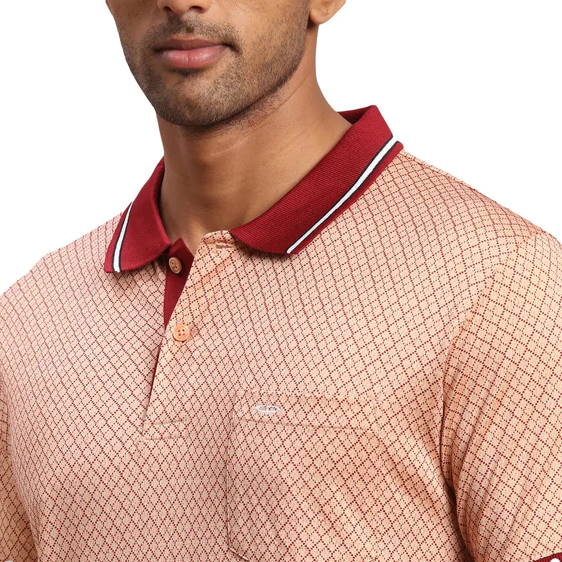 Men Tailored Fit White Polo