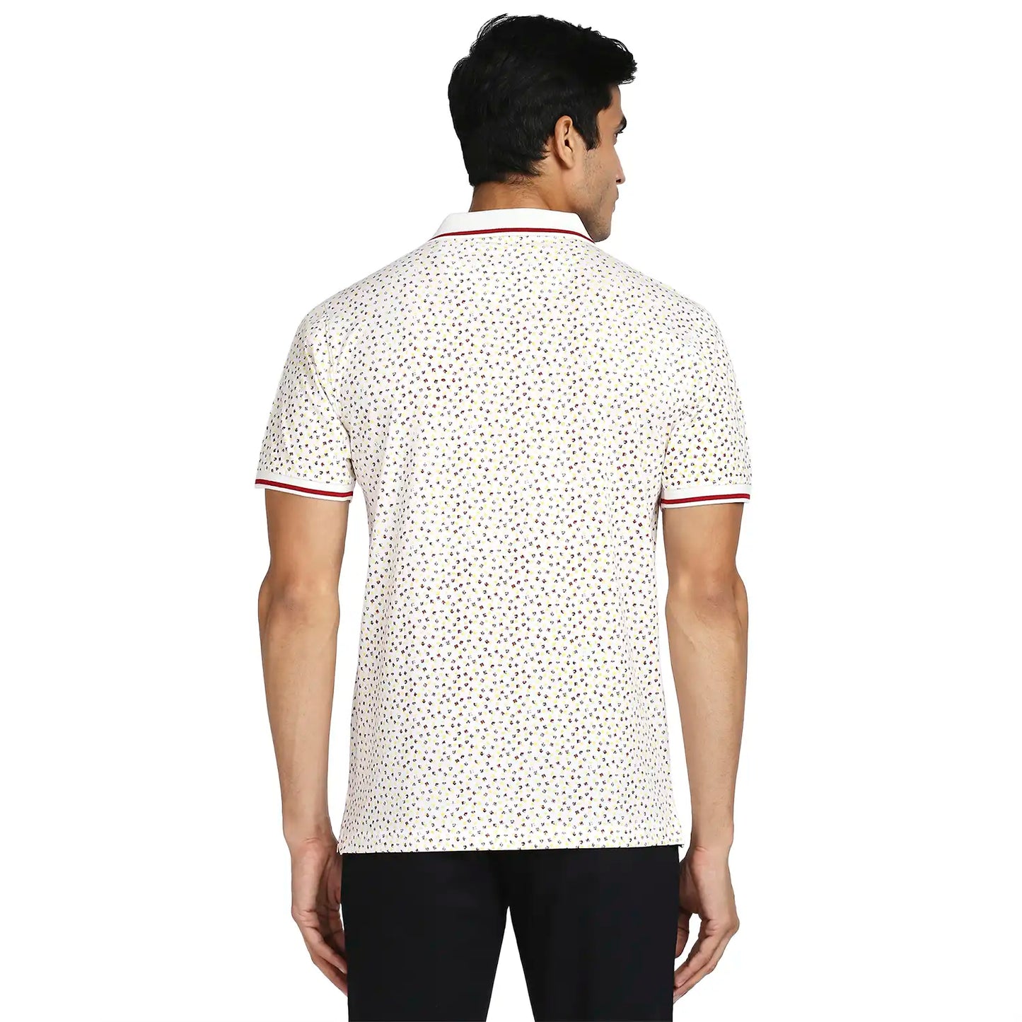 Men Tailored Fit Light Blue Polo