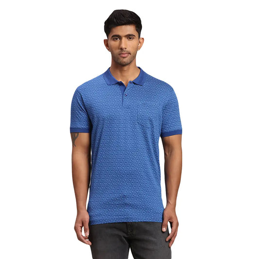 Men Tailored Fit Dark Maroon Polo