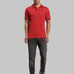 Men Tailored Fit Light Blue Polo