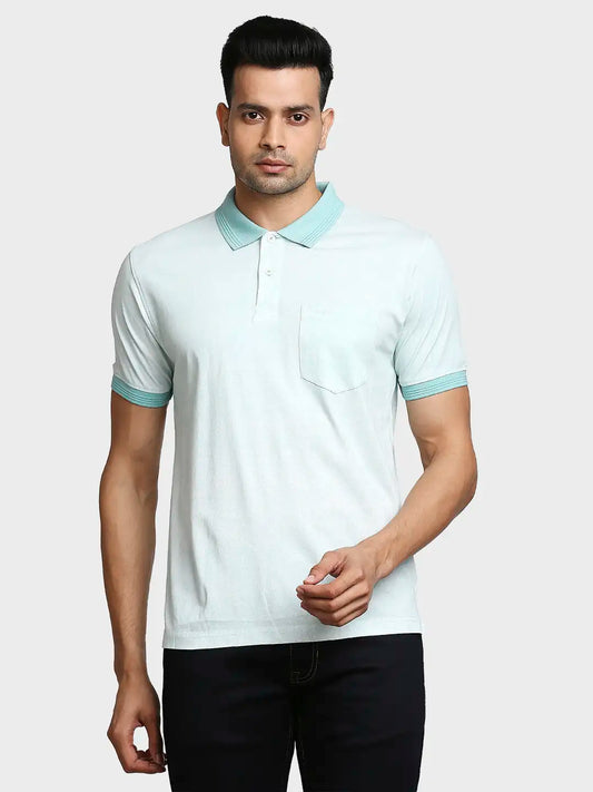 Men Tailored Fit Navy Polo