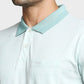 Men Tailored Fit Navy Polo
