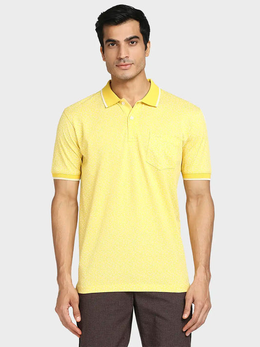 Men Tailored Fit Dark Green Polo
