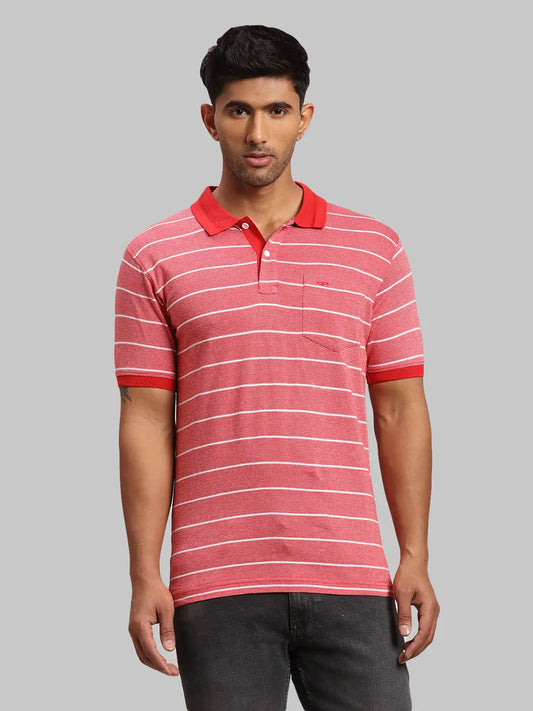 Men Tailored Fit Light Brown Polo