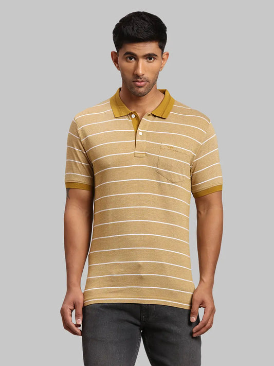 Men Tailored Fit Medium Red Polo