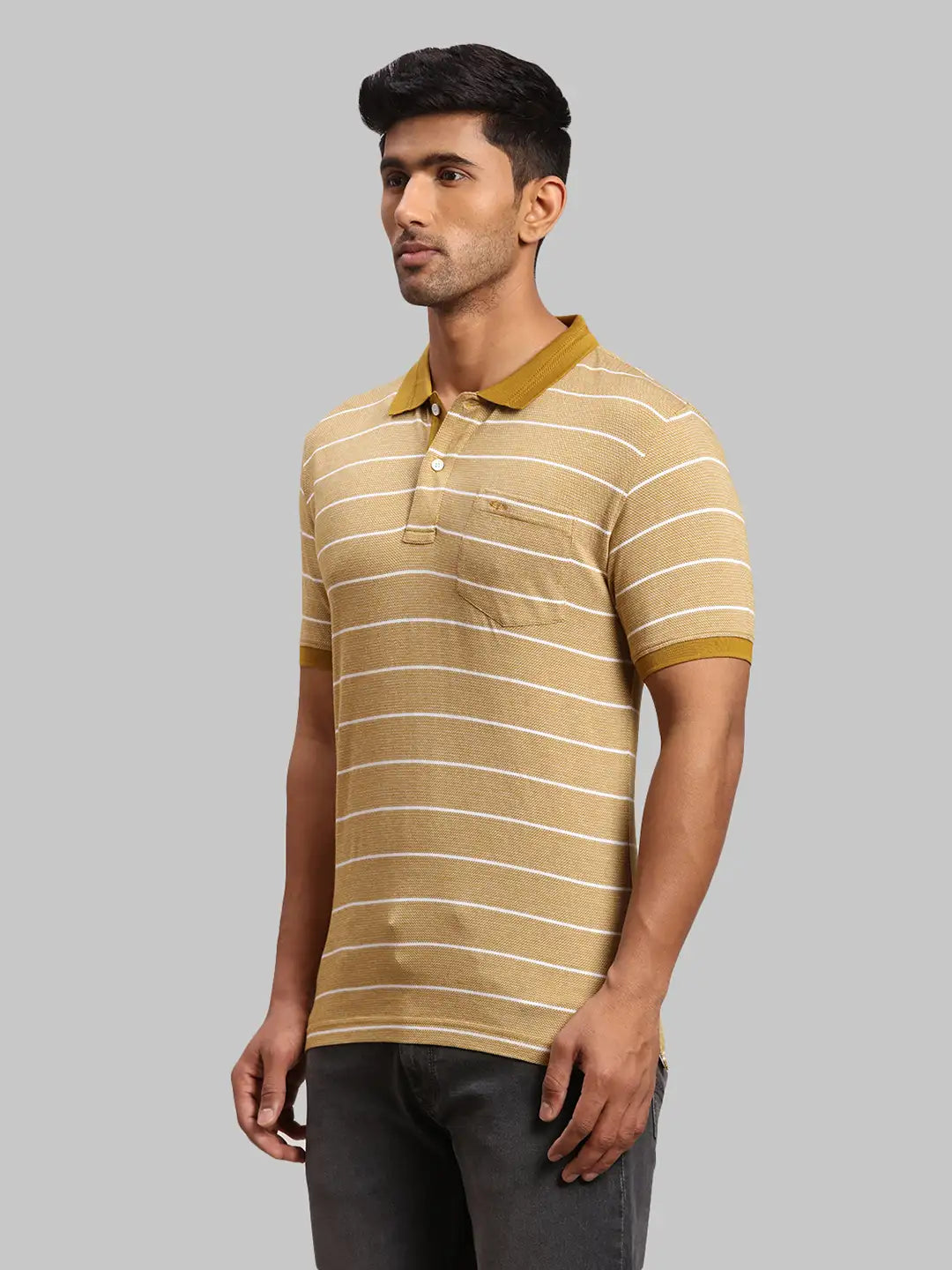 Men Tailored Fit Medium Red Polo