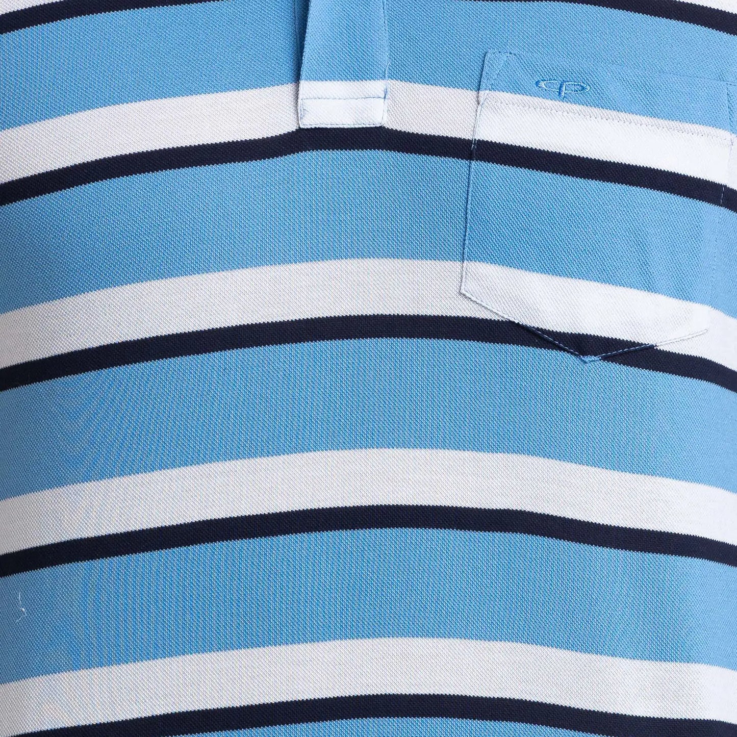 Men Tailored Fit Blue Polo