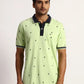 Men Tailored Fit Green T-Shirt