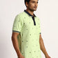 Men Tailored Fit Green T-Shirt