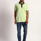 Men Tailored Fit Green T-Shirt