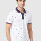 Men Tailored Fit Navy T-Shirt