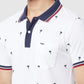 Men Tailored Fit Navy T-Shirt