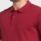 Men Tailored Fit Green Polo