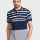 Men Tailored Fit Blue Polo