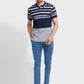 Men Tailored Fit Blue Polo