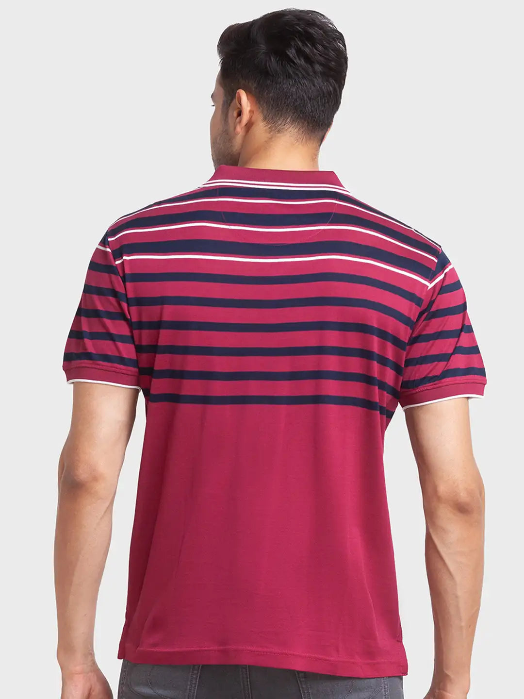 Men Tailored Fit Green Polo