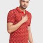 Men Tailored Fit Yellow Polo