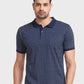 Men Tailored Fit Blue T-Shirt