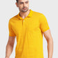 Men Tailored Fit Orange Polo