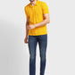 Men Tailored Fit Orange Polo