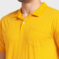 Men Tailored Fit Orange Polo